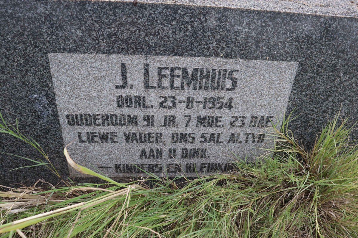 LEEMHUIS J. -1954