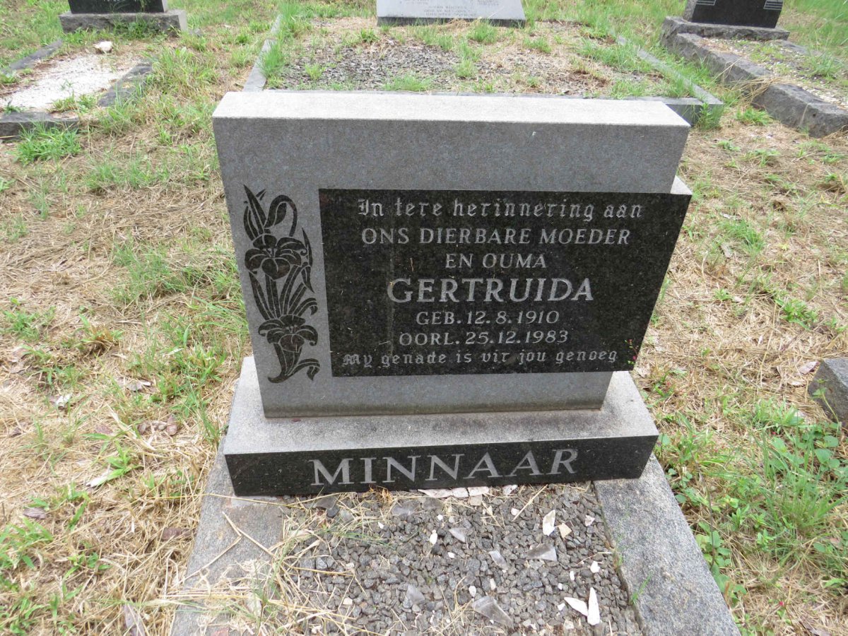 MINNAAR Gertruida 1910-1983