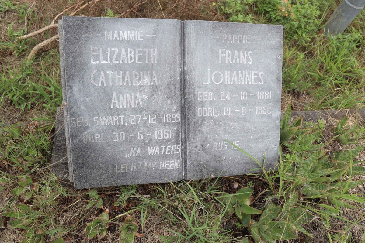 MEINTJES Frans Johannes 1881-1960 & Elizabeth Catharina Anna nee SWART 1899-1961_2