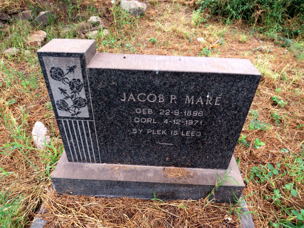 MARE Jacob P. 1896-1971