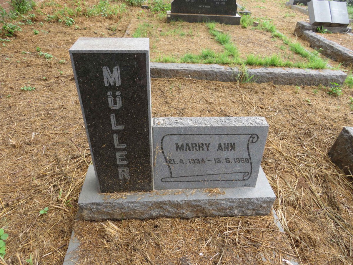 MULLER Marry Ann 1934-1968