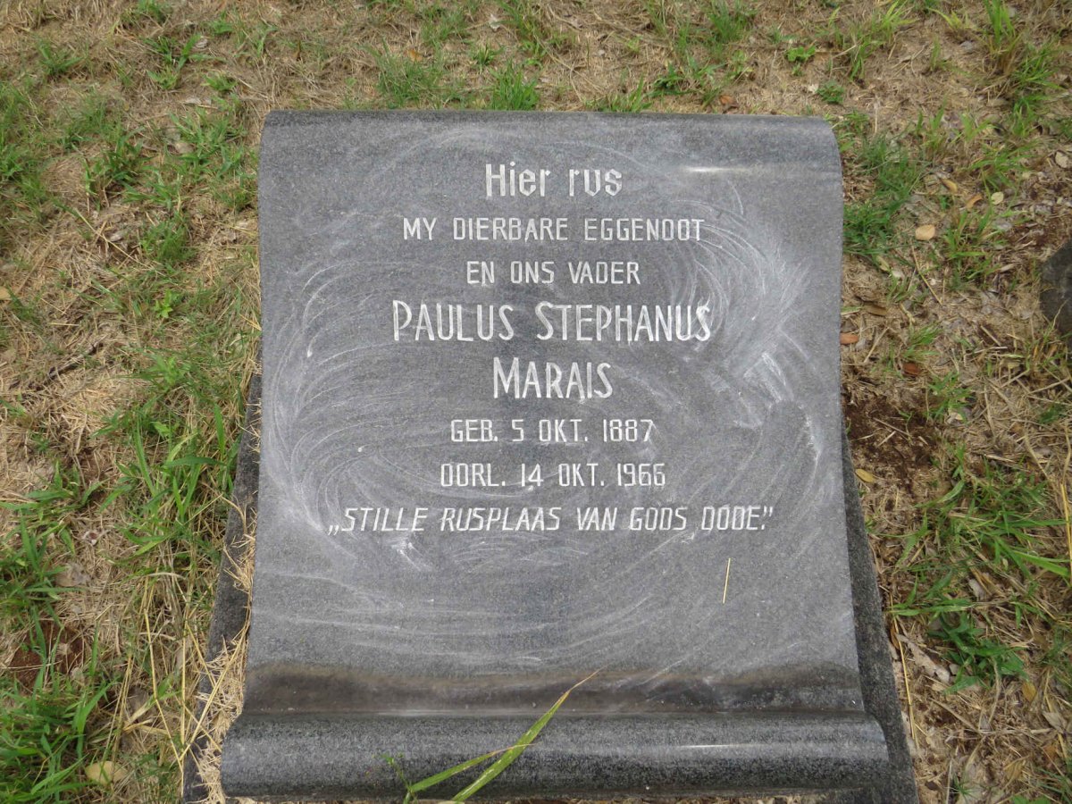 MARAIS Paulus Stephanus 1887-1966