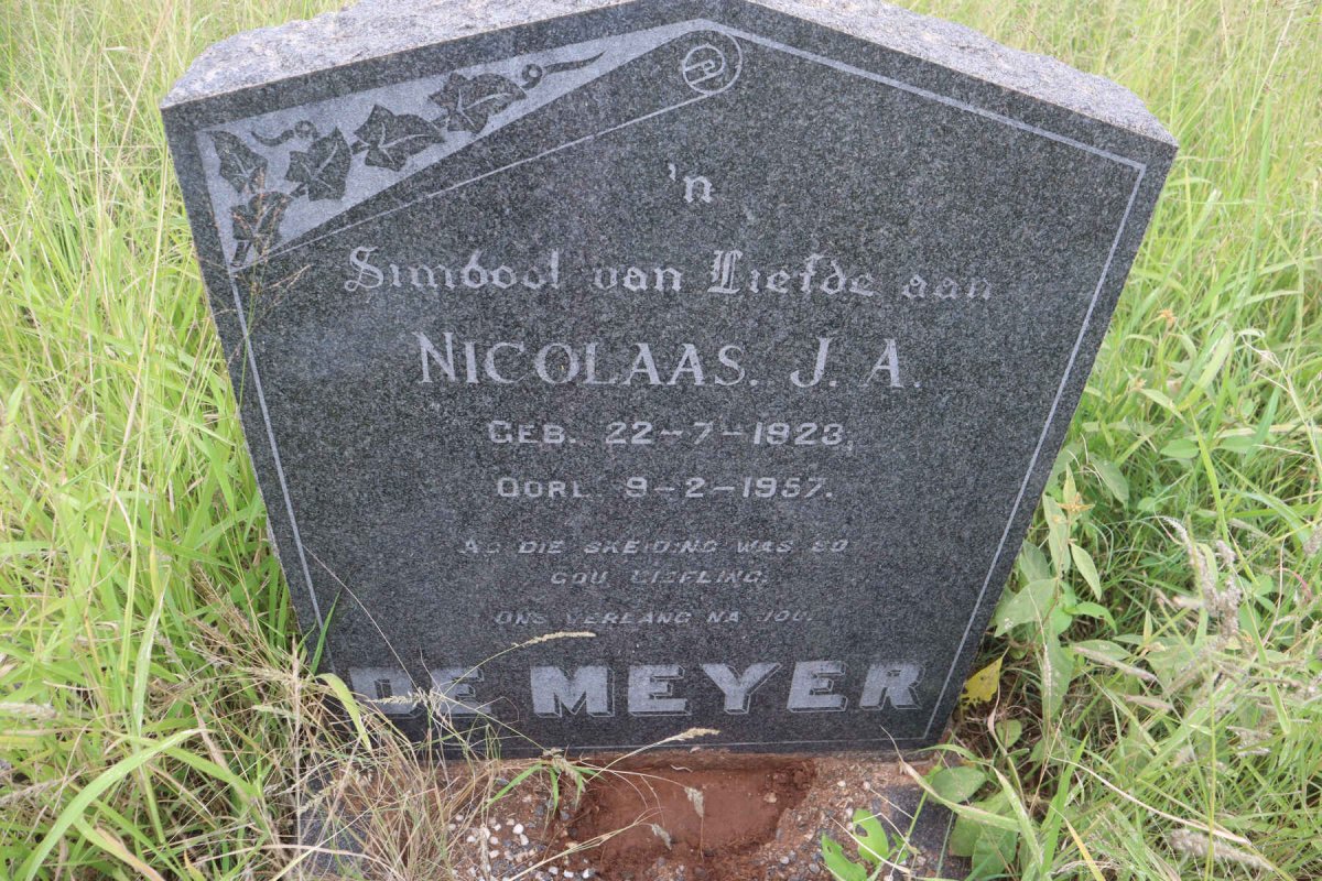 MEYER Nicolaas J.A., de 1923-1957