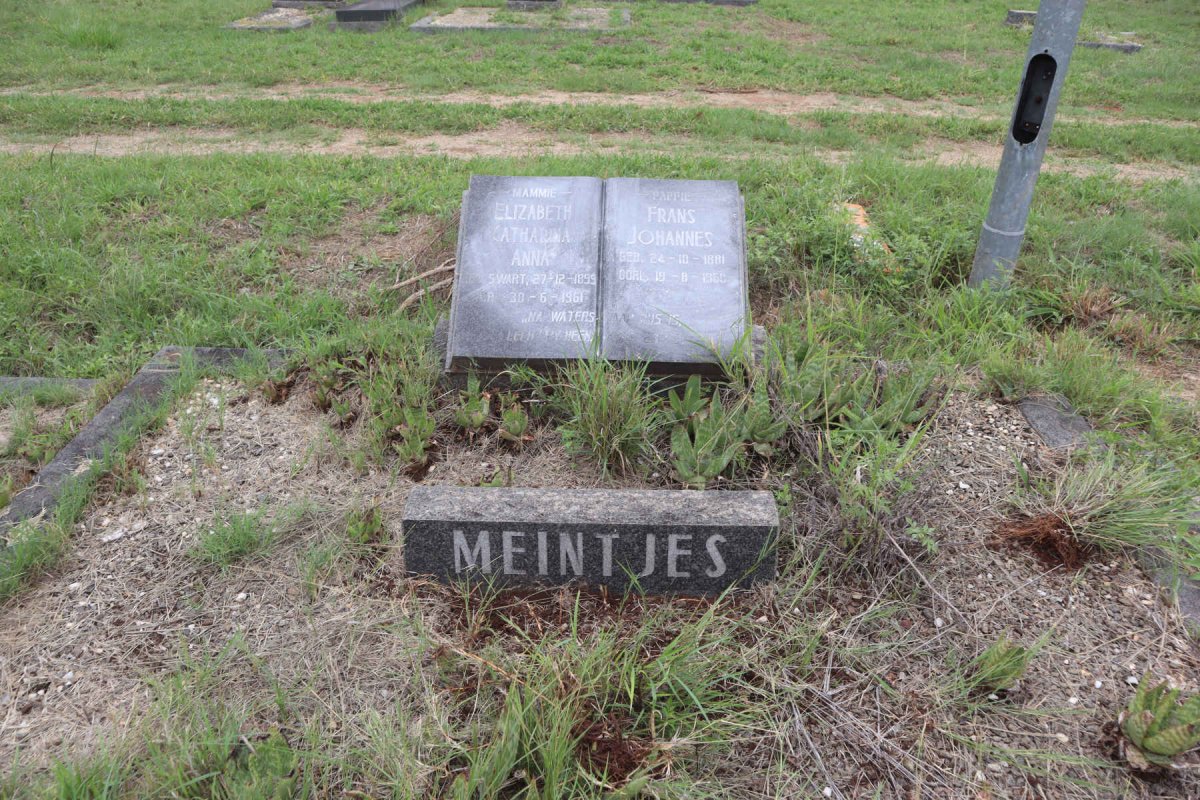 MEINTJES Frans Johannes 1881-1960 & Elizabeth Catharina Anna nee SWART 1899-1961_1