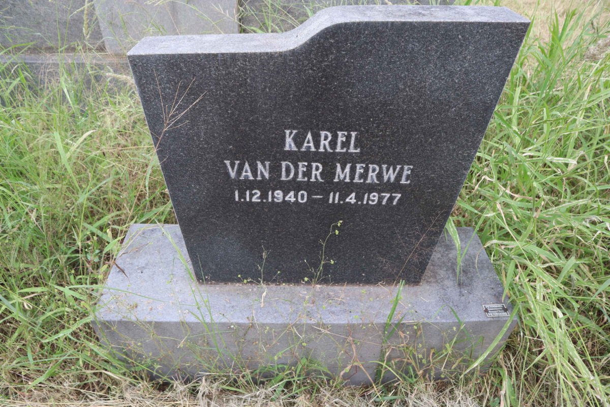 MERWE Karel, van der 1940-1977