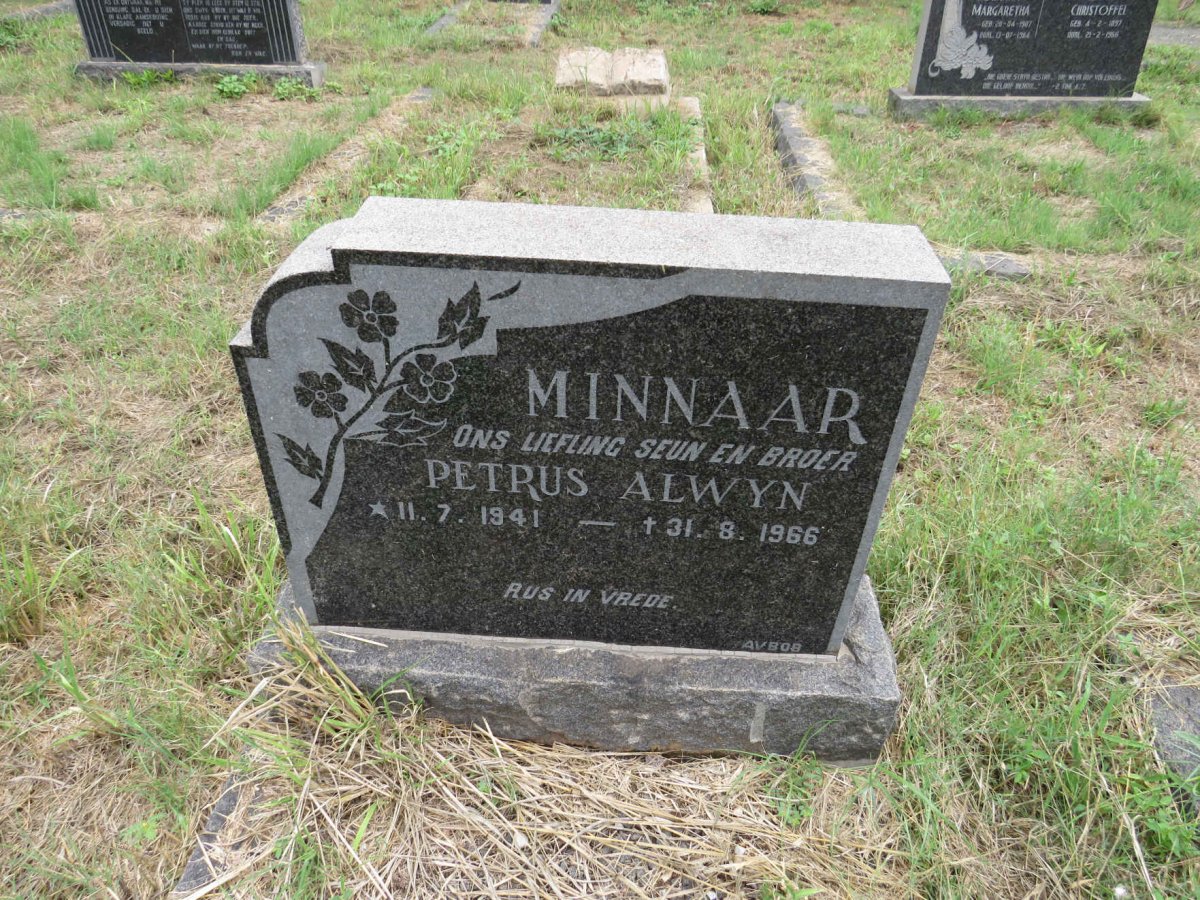 MINNAAR Petrus Alwyn 1941-1966