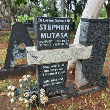 MUTASA Stephen 1958-1997