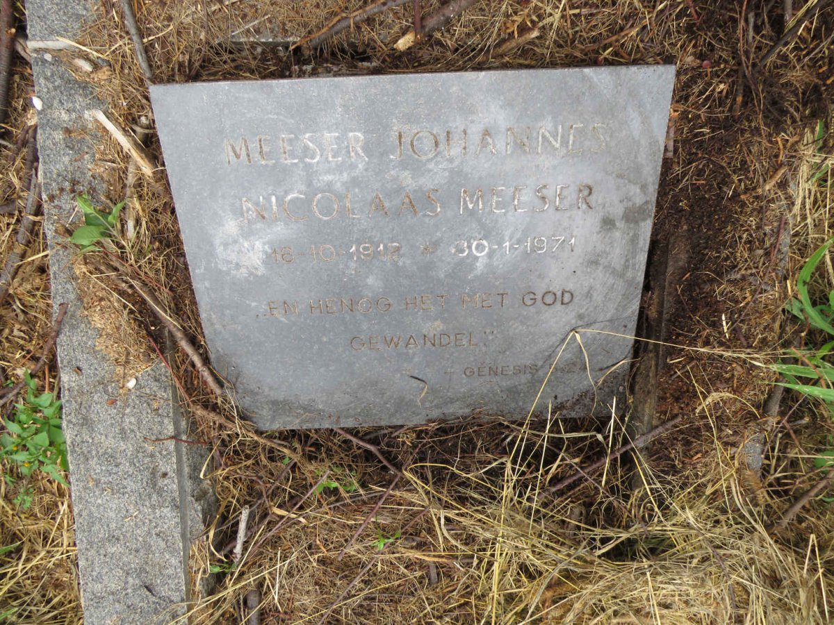 MEESER Johannes Nicolaas 1912-1971
