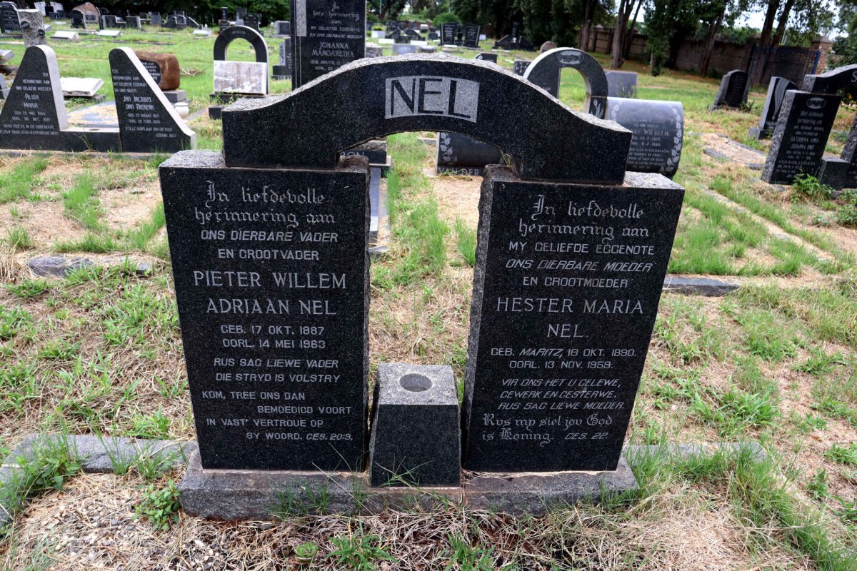 NEL Pieter Willem Adriaan 1887-1963 & Hester Maria MARITZ 1890-1959