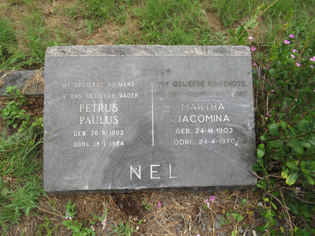 NEL Petrus Paulus 1903-1984 & Martha Jacomina 1903-1970