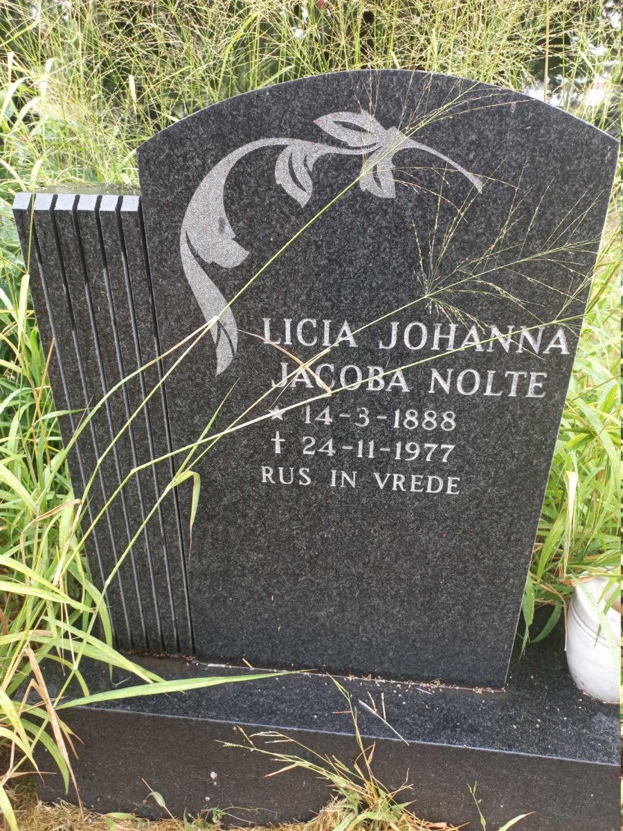 NOLTE Licia Johanna Jacoba 1888-1977
