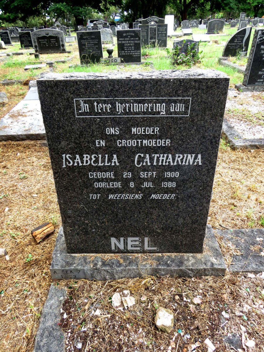 NEL Johannes Hendrik 1880-1960 & Isabella Catharina 1900-1988_2