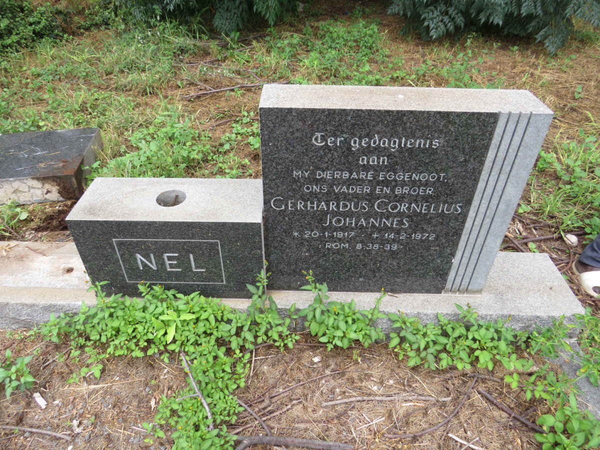 NEL Gerhardus Cornelius Johannes 1917-1972