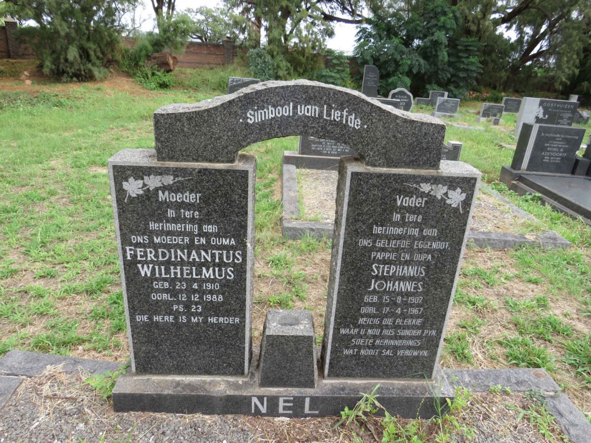 NEL Stephanus Johannes 1907-1967 & Ferdinantus Wilhelmus 1910-1988