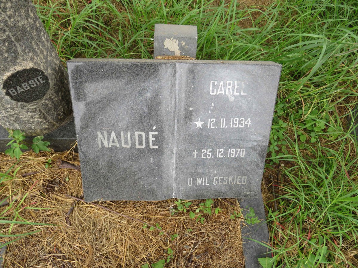 NAUDE Carel 1934-1970