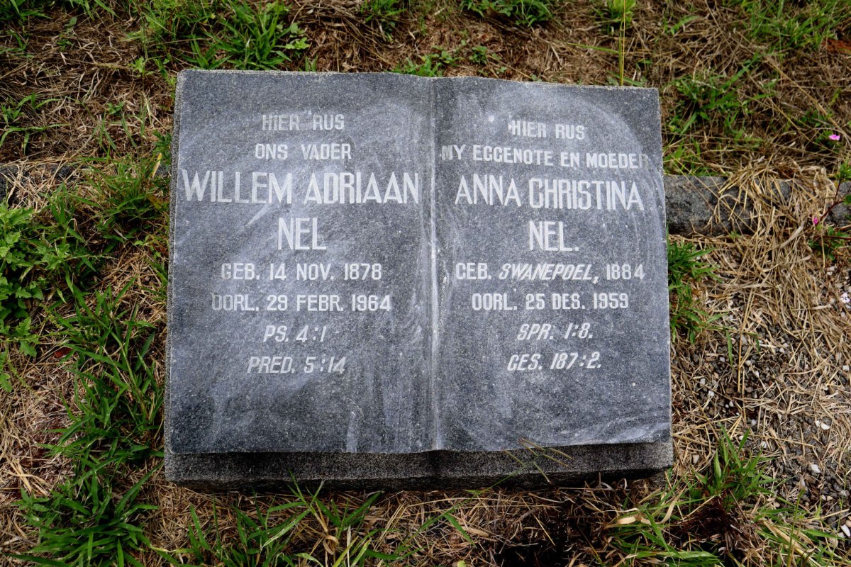 NEL Willem Adriaan 1878-1964 & Anna Christina nee SWANEPOEL 1884-1959