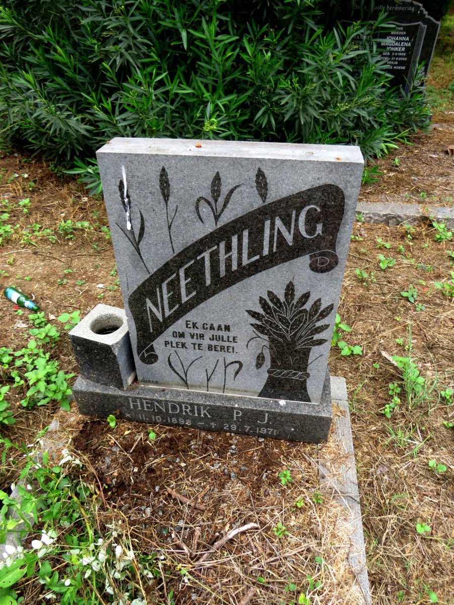 NEETHLING Hendrik P.J. 1898-1971