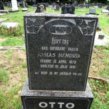 OTTO Josias Hendrik 1879-1961