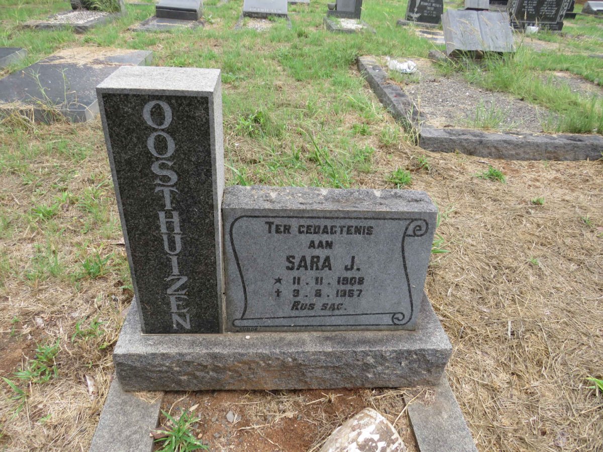 OOSTHUIZEN Sara J. 1908-1967