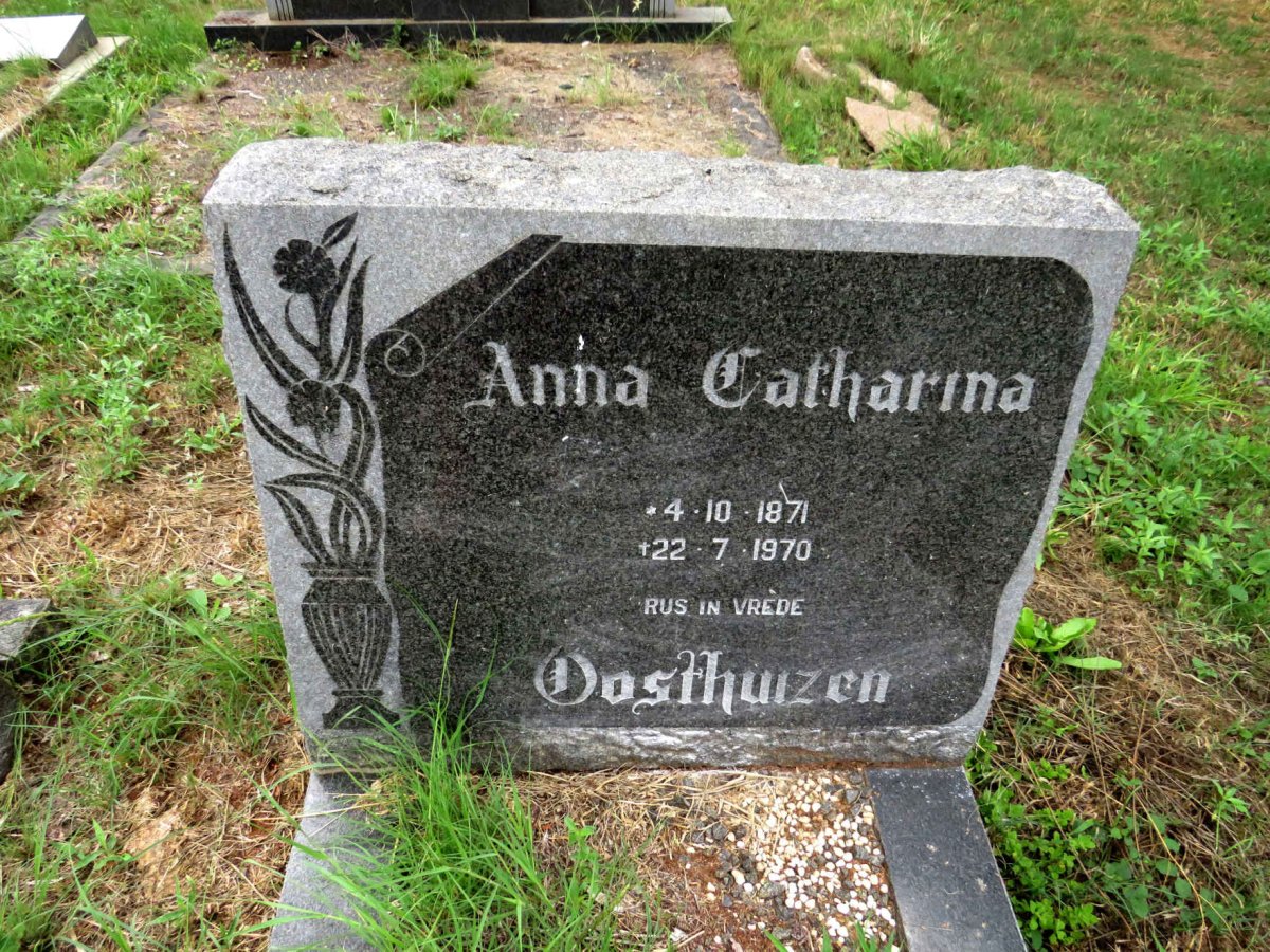 OOSTHUIZEN Anna Catharina 1871-1970
