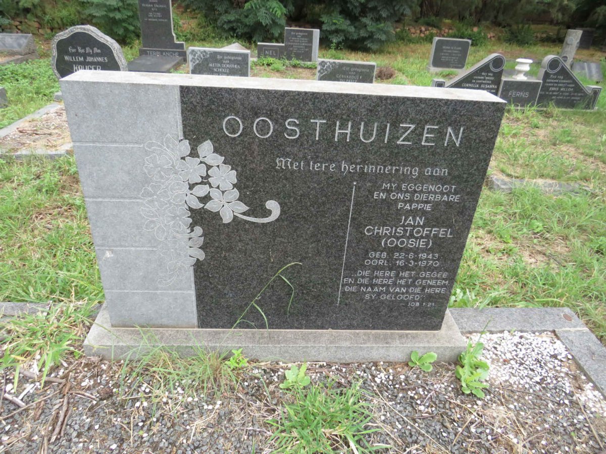 OOSTHUIZEN Jan Christoffel 1943-1970