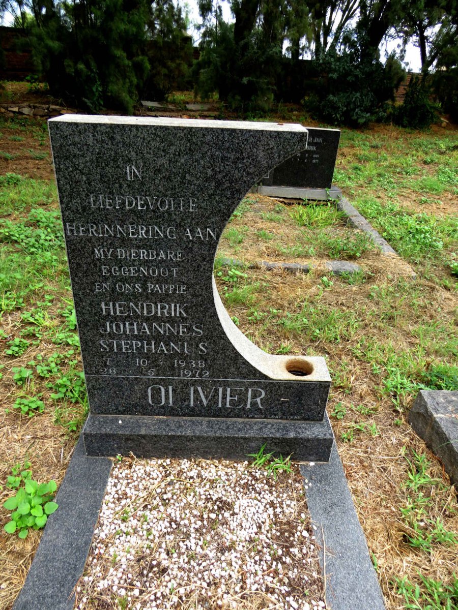OLIVIER Hendrik Johannes Stephanus 1938-1972