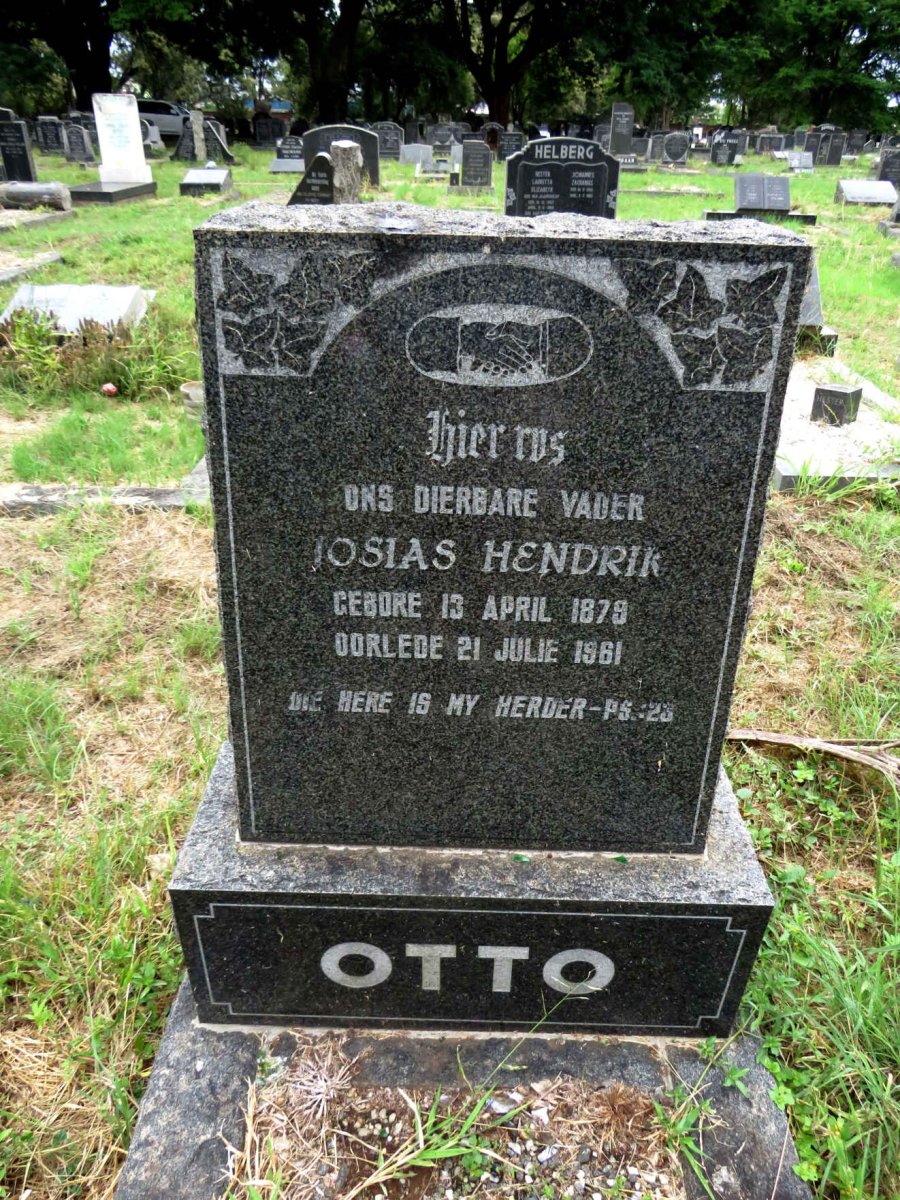 OTTO Josias Hendrik 1879-1961
