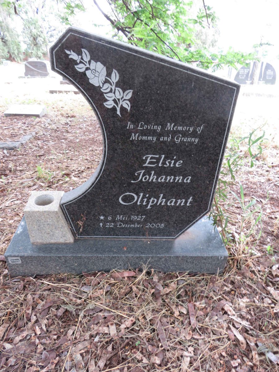 OLIPHANT Elsie Johanna 1927-2005