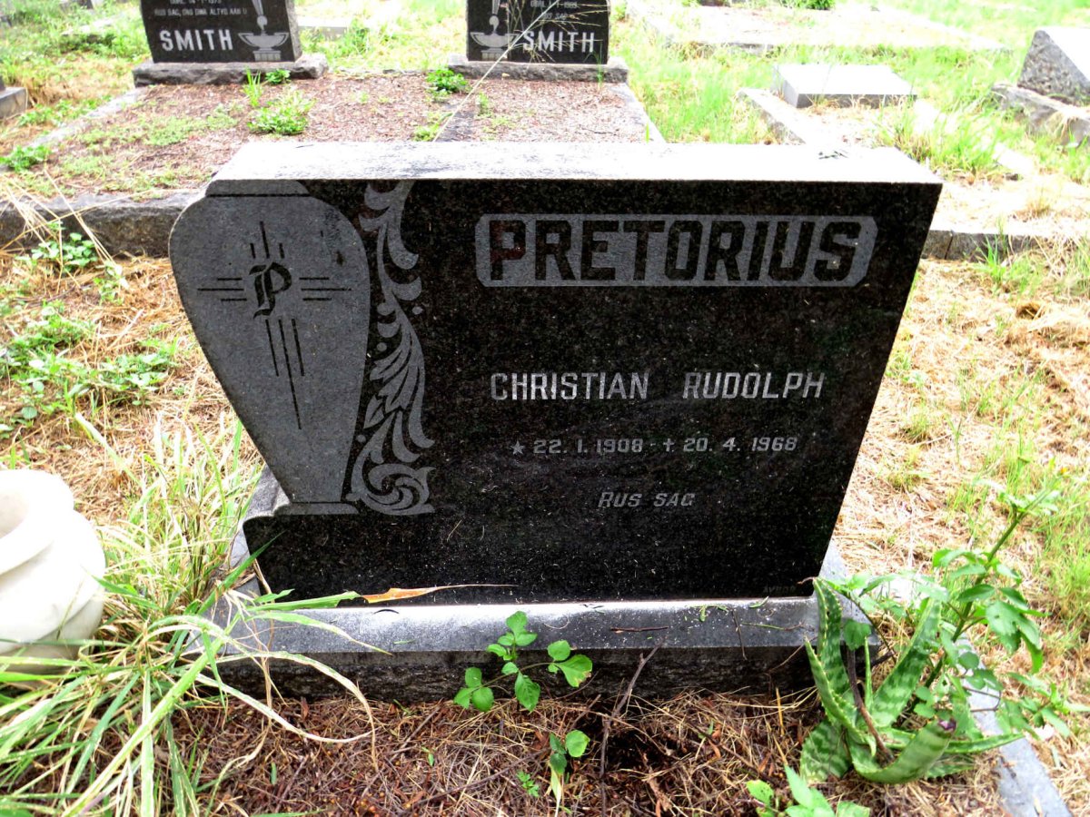 PRETORIUS Christian Rudolph 1908-1968 & Susanna Aletta Francina 1914-1975_1