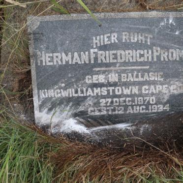PROMNITZ Herman Friedrich 1870-1934