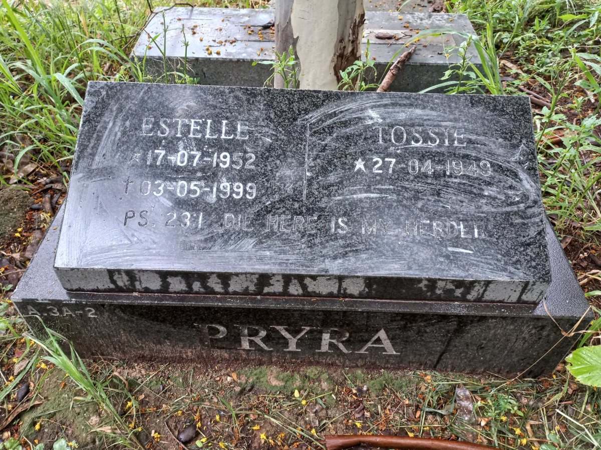 PRYRA Estelle 1952-1999 :: PRYRA Tossie 1949-