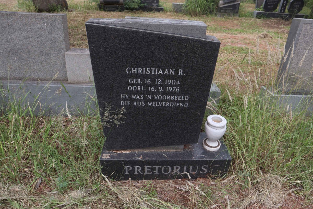 PRETORIUS Christiaan R. 1904-1976