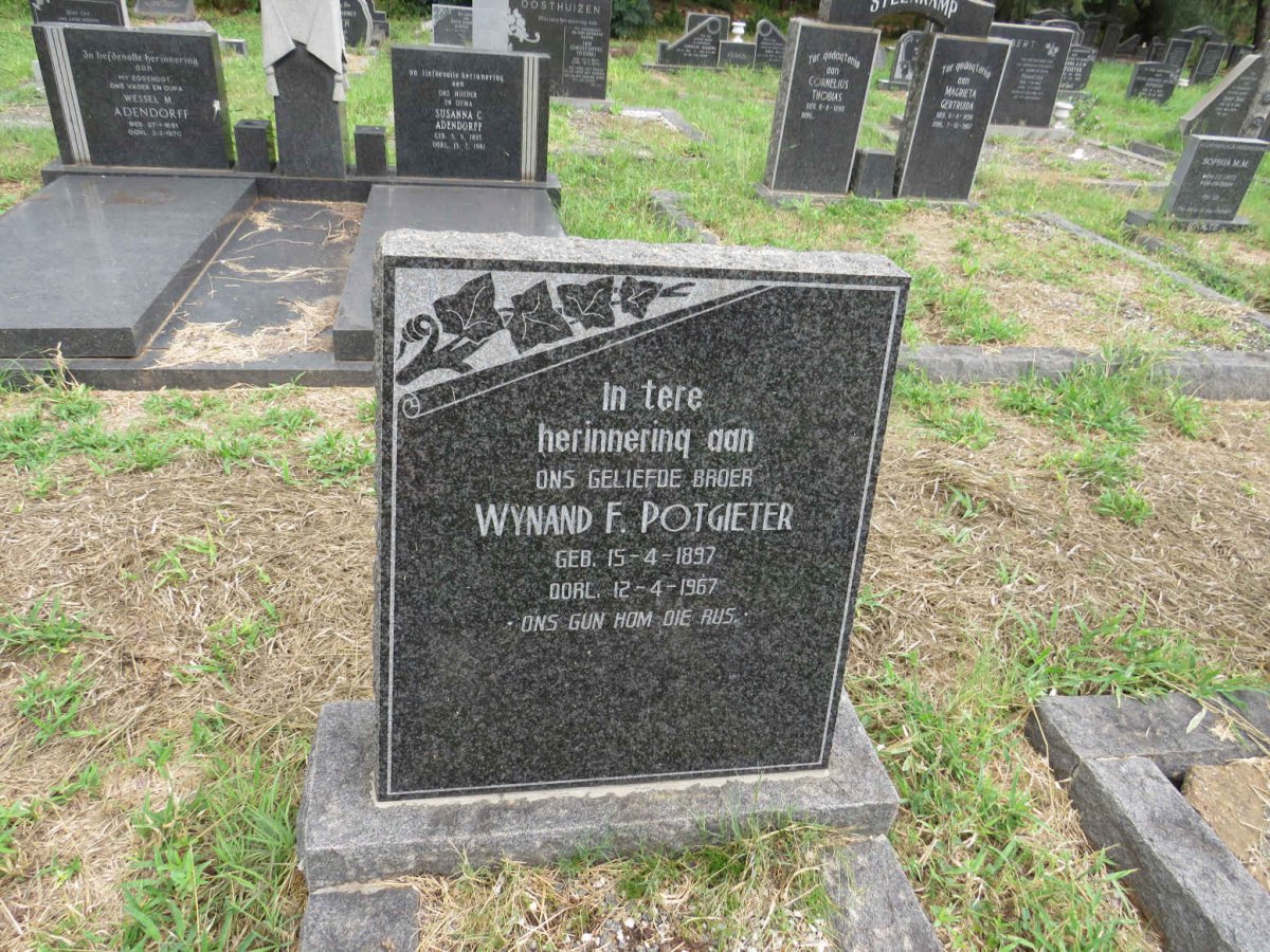 POTGIETER Wynand F. 1897-1967