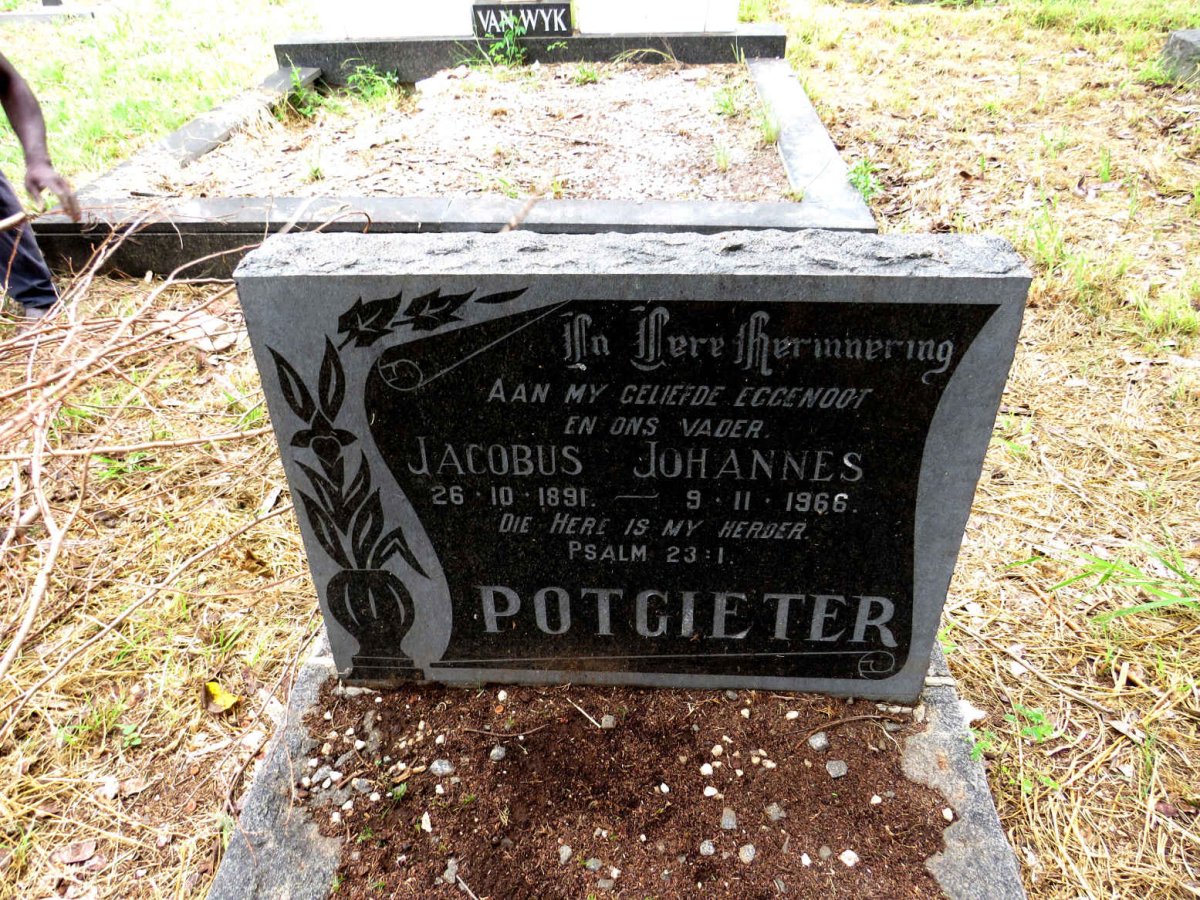 POTGIETER Jacobus Johannes 1891-1966