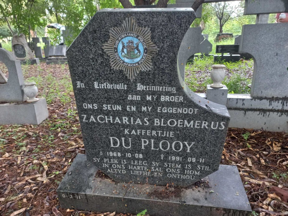 PLOOY Zacharias Bloemerus, du 1968-1991
