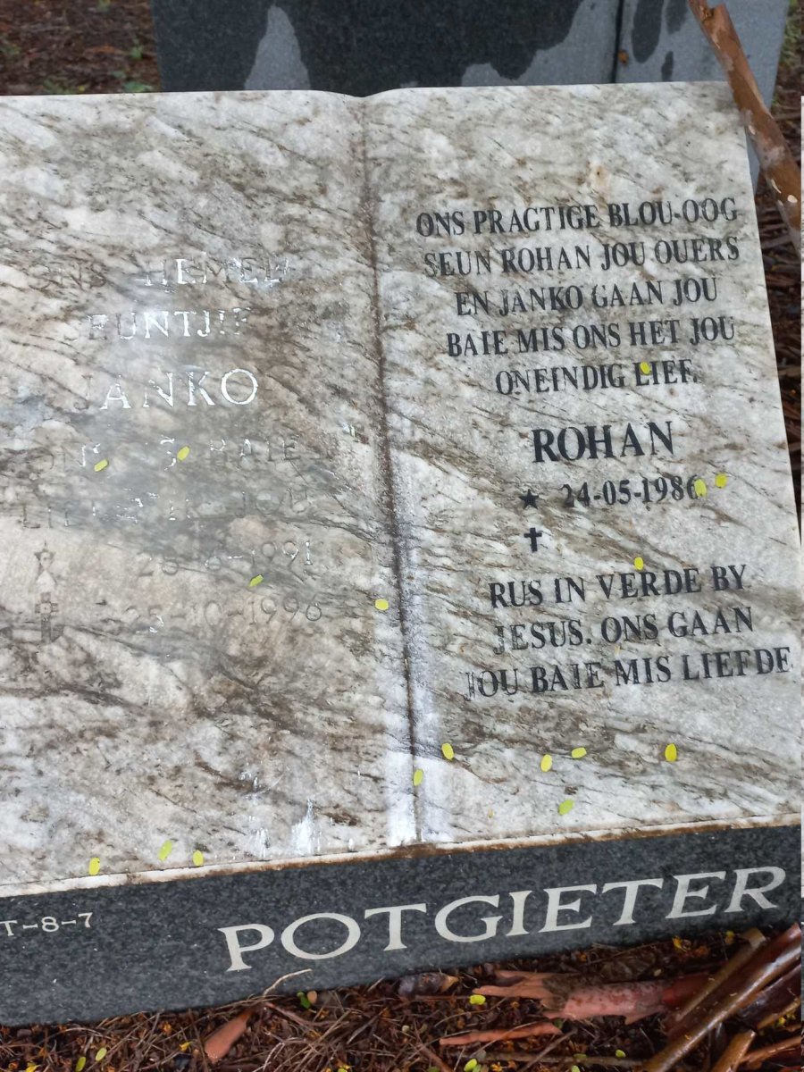 POTGIETER Janko 1991-1996 :: POTGIETER Rohan 1986-_1