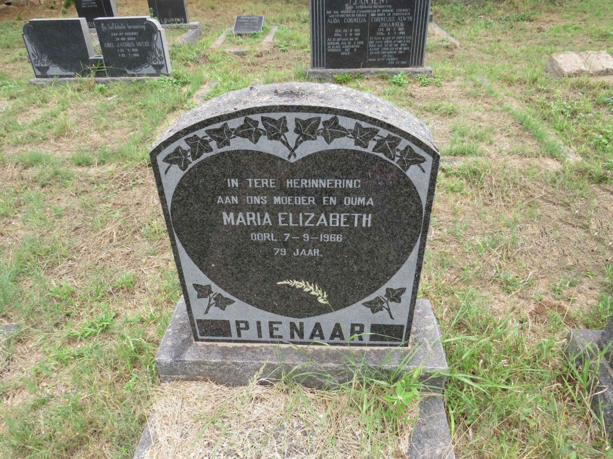 PIENAAR Maria Elizabeth -1966