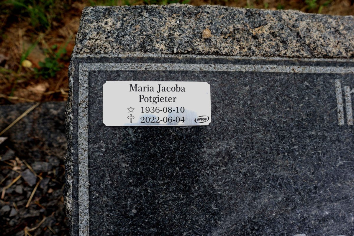 POTGIETER Maria Jacoba 1936-2022