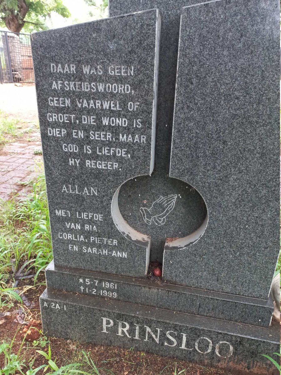 PRINSLOO Allan 1961-1999