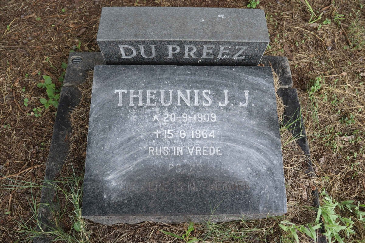 PREEZ Theunis J.J., du 1909-1964