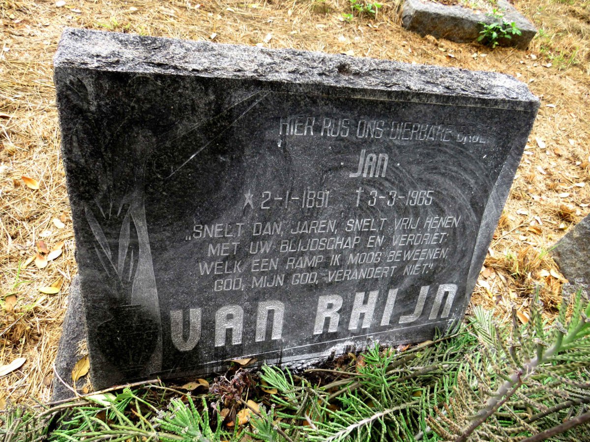 RHIJN Jan, van 1891-1965