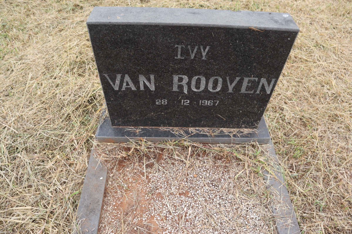 ROOYEN Ivy, van -1967