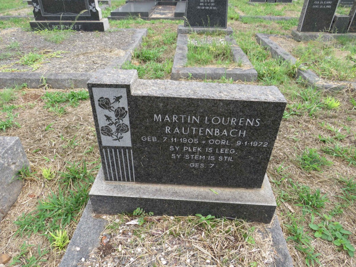 RAUTENBACH Martin Lourens 1905-1972