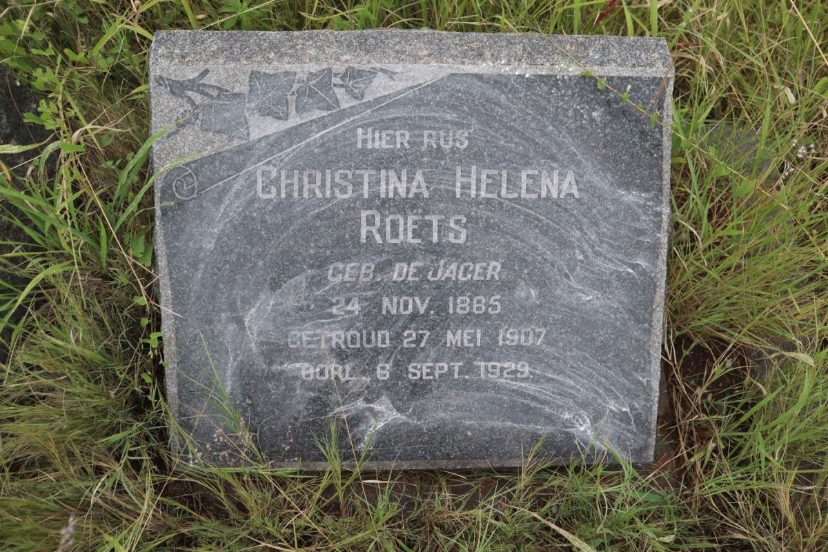 ROETS Christina Helena nee DE JAGER 1885-1929