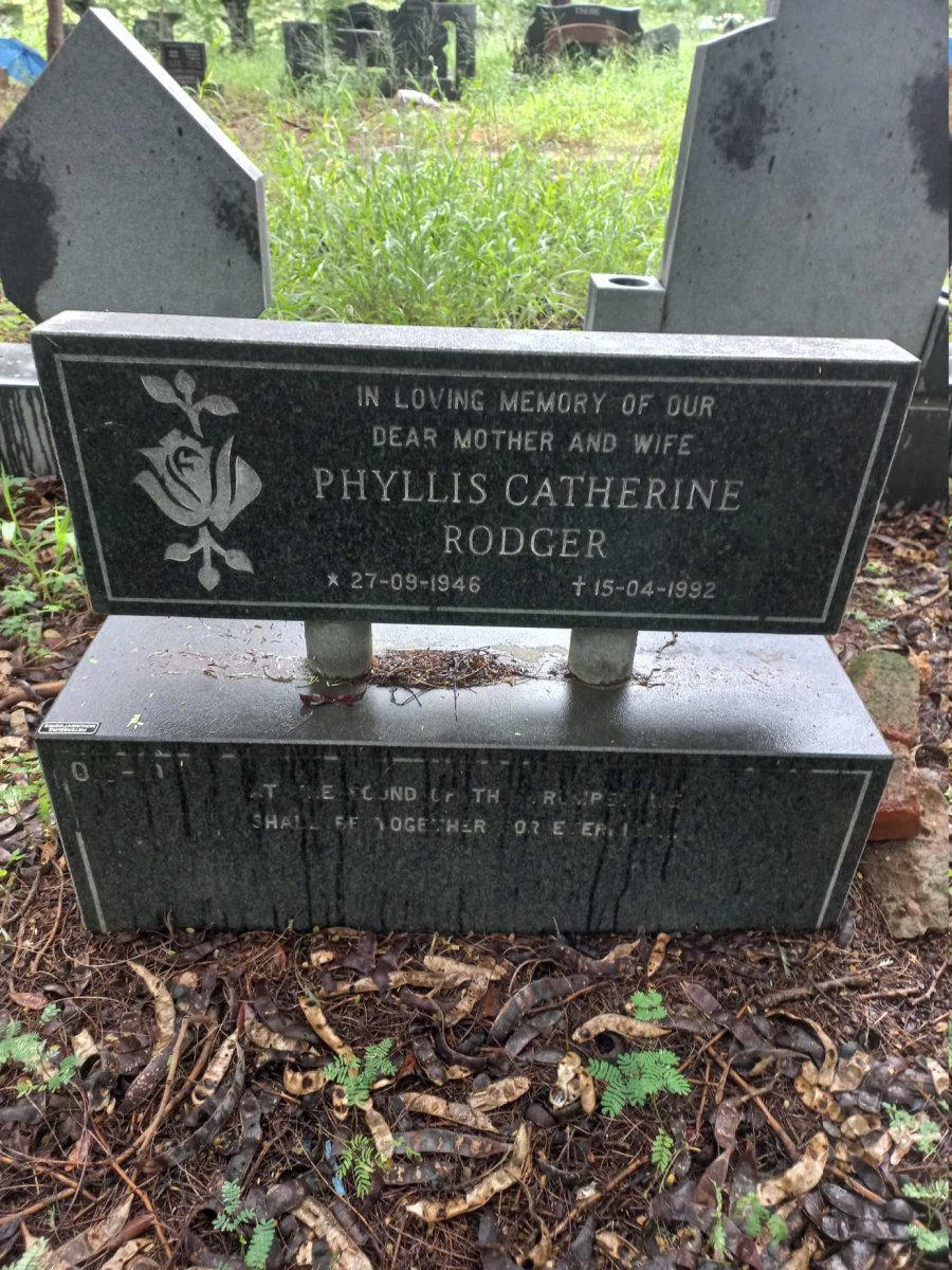 RODGER Phyllis Catherine 1946-1992