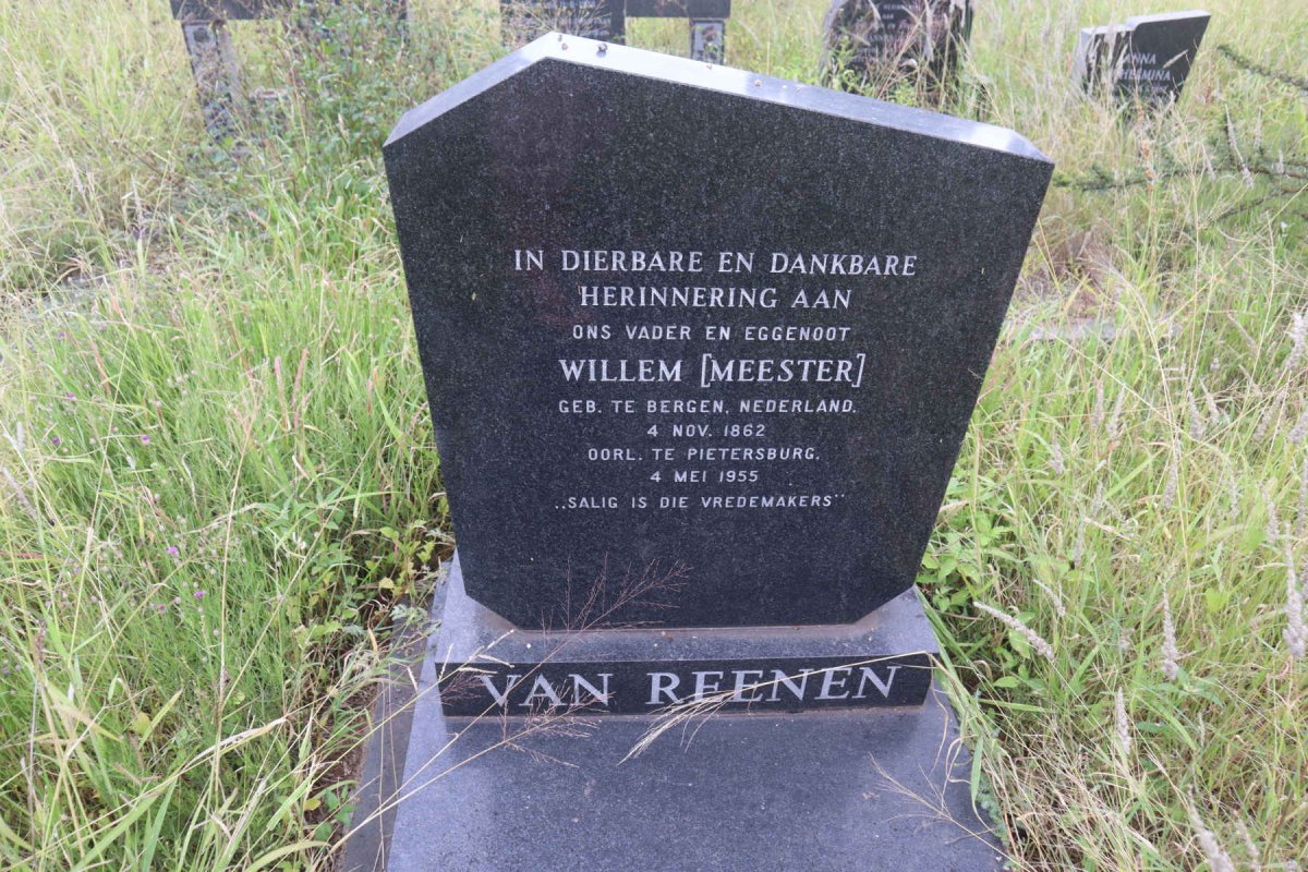 REENEN Willem, van 1862-1955 