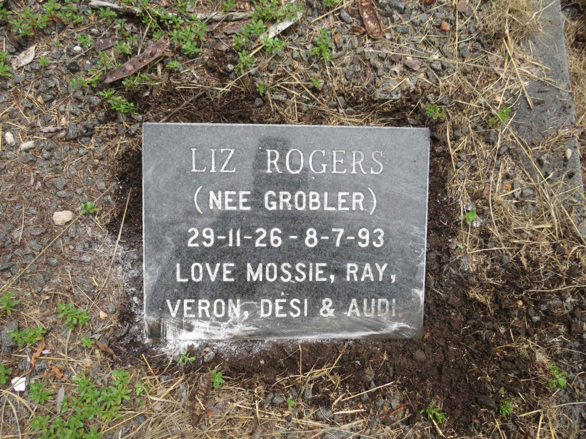 ROGERS Liz nee GROBLER 1926-1993
