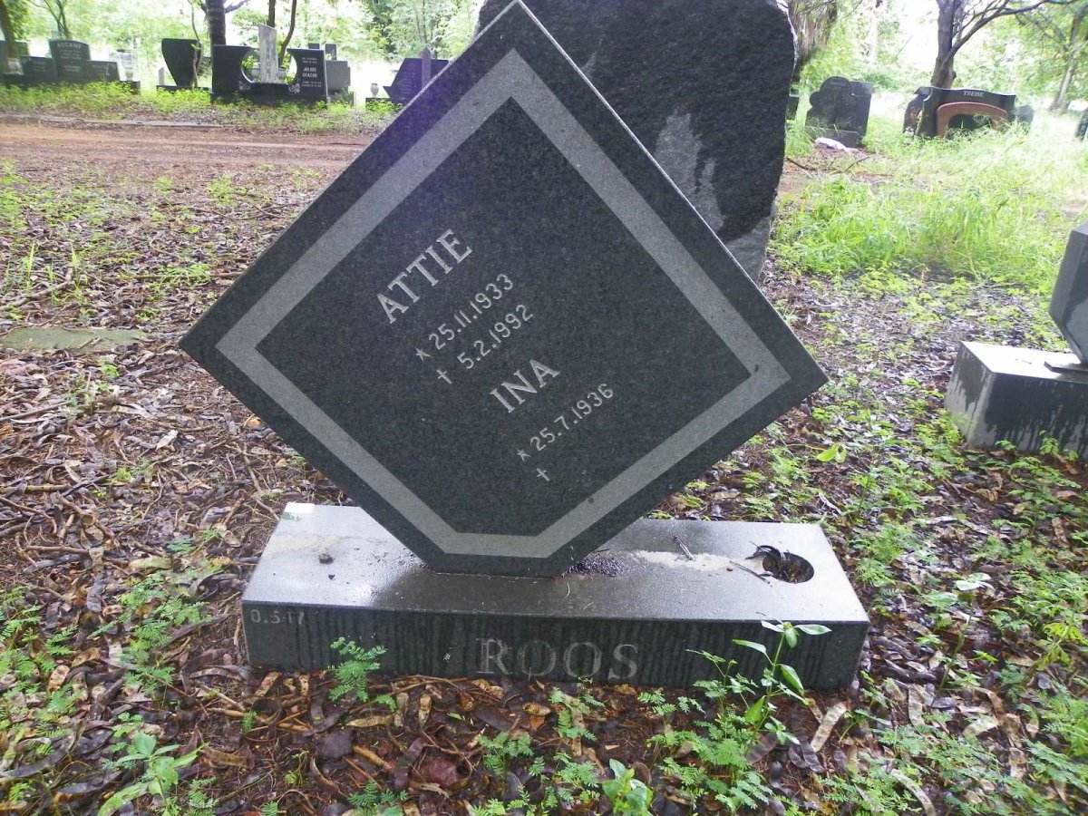 ROOS Attie 1933-1992 & Ina 1936-