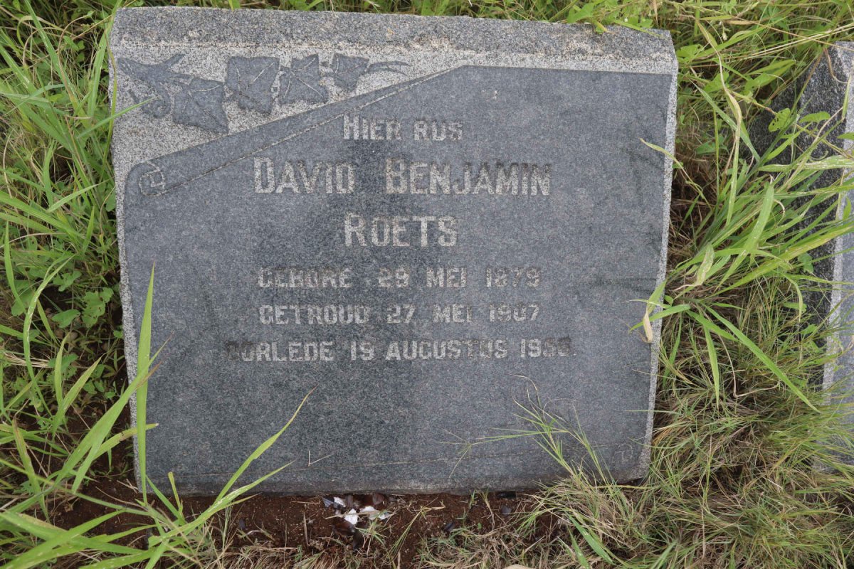 ROETS David Benjamin 1879-1956