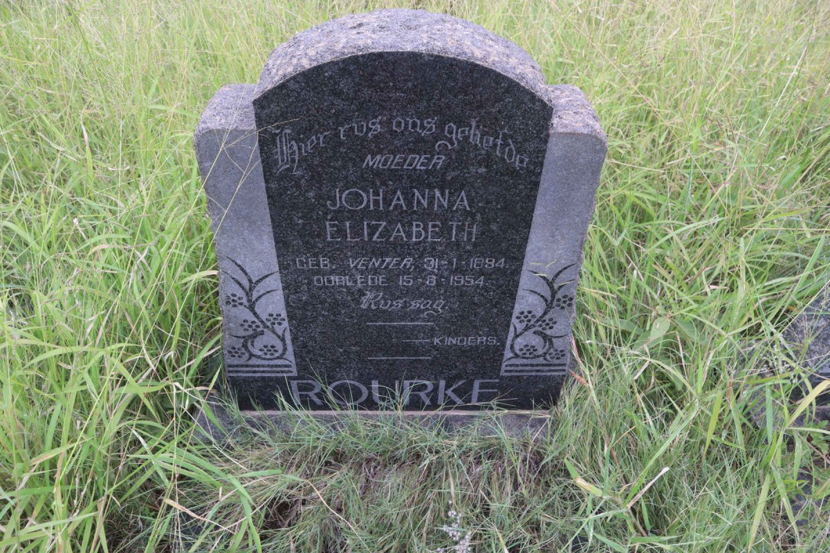 ROURKE Johanna Elizabeth nee VENTER 1894-1954